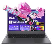 RNRUO 15.6" Laptop Computer, 8GB RAM 128GB SSD, Intel 6500Y with 2 Cores, FHD Display, Windows 11 Home, WiFi5 BT5.0, Type-C PD, Numeric Keypad Laptop for Business, Student, Office