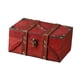 thumbnail image 4 of Caja de almacenamiento de joyas, cofre del tesoro, caja de regalo, porta baratijas, organizador de joyas para Rojo, 4 of 9