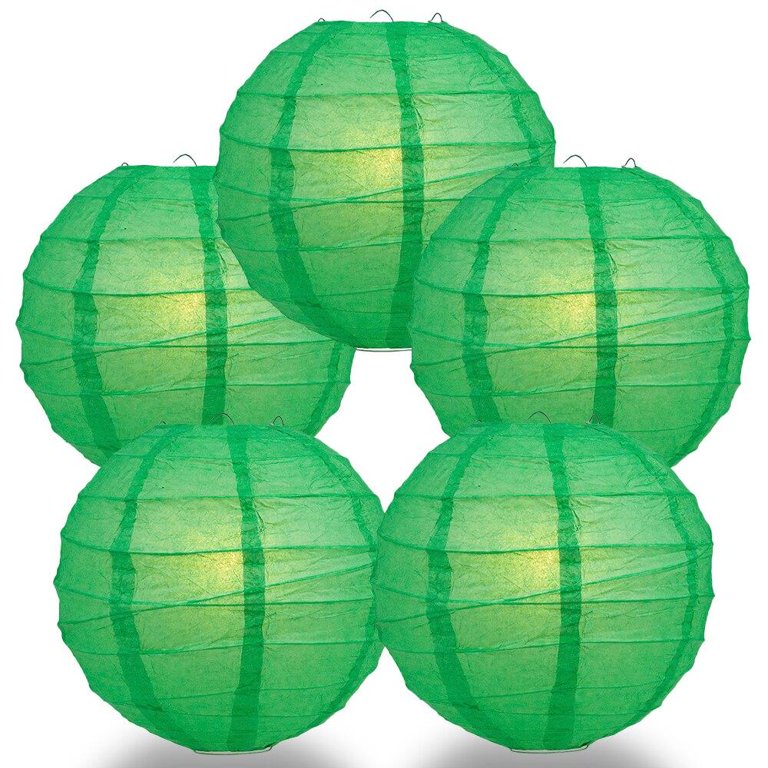 Paper Lantern Store  Crisscross Ribbing Round Paper Lanterns -   - Paper Lanterns, Decor, Party Lights & More