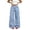 Light Blue, variant on Women High Waist Irregular Wrap Waist Wide Leg Denim Jeans, Unique Asymmetrical Layered Waistband Flared Baggy Long Denim Pants, Vintage Washed Streetwear Denim Trousers Sizes S-XL