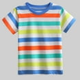 thumbnail image 2 of Bxsruta Shirts for Kids, Solid Color Kids T-Shirt, Girls Round Neck Top, 2 of 6