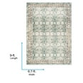 thumbnail image 3 of Livabliss Washable Rugs for Living Room, 7x9 Amelie Traditional Olive Area Rug, Bedroom Dining Room Home Decor Stain Resistant Carpet (6'7" x 9'), 3 of 5