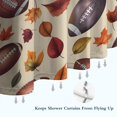 thumbnail image 6 of Footballs and Autumn Fall Leaves Pattern Shower Curtain 36"x72" ,Bathroom Decorative Shower Curtains Set with 12 Hooks,Modern Waterproof Washable Shower Curtain, 6 of 6