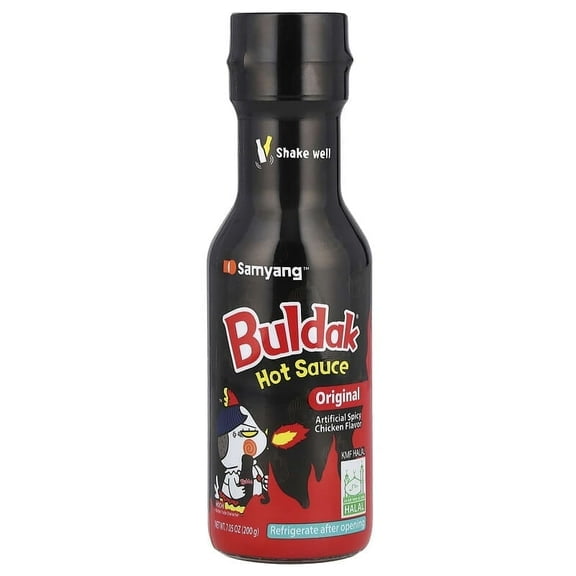 Buldak, Buldak Hot Sauce, Artificial Spicy Chicken, Original, 7.05 oz
