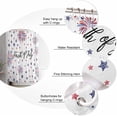 thumbnail image 3 of Red and Blue Stars Shower Curtain Waterproof Stars Fireworks Shower Curtain for Bathroom,Bathtub,Shower, July of 4th Stars America Patriotic Shower Curtain Set with Hooks 72x72 Inch, 3 of 6