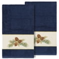 thumbnail image 2 of Linum Home Textiles 2-Pieces Nature Turkish Cotton Bath Towels, 27" x 54", Blue, 2 of 4