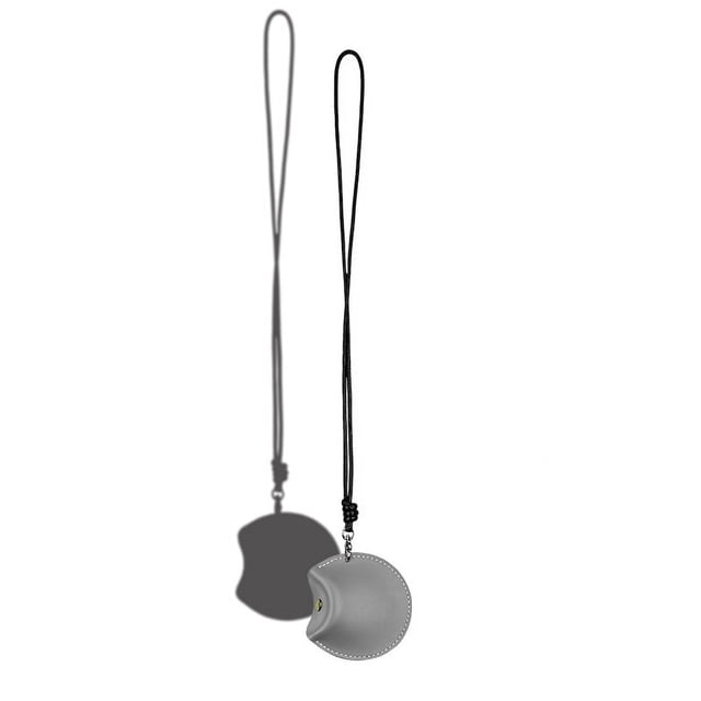 Bolsa de cuero para guardar auriculares Bluetooth, para colgar en el cuello, para publicidad en blanco, regalo, caja de almacenamiento, bolsa de almacenamiento para colgar en el pecho
