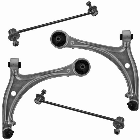 TRQ 4 pc Suspension Kit Aluminum Control Arms w/ Sway Bar End Links for Honda PSA56526 Fits select: 2007-2010 HONDA ODYSSEY