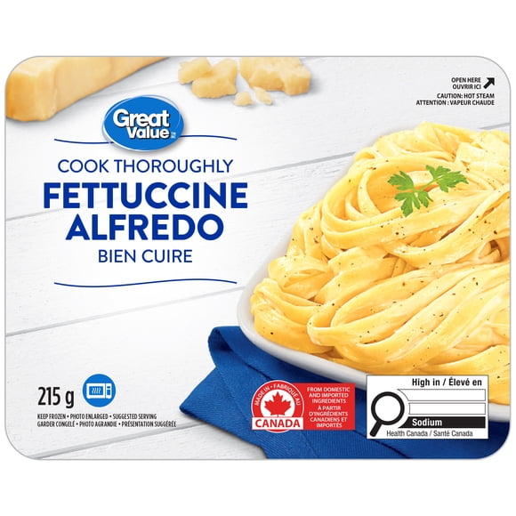 Fettuccine alfredo de Great Value 215 g
