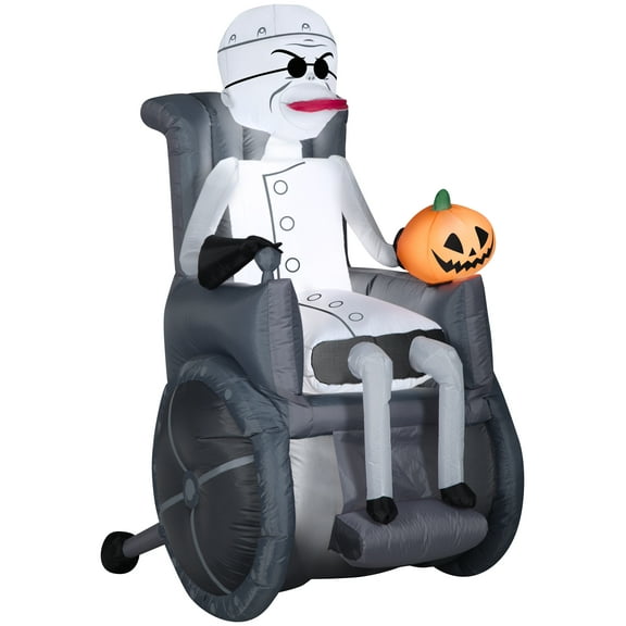 Gemmy Airblown Inflatable Dr. Finkelstein Disney, 5.5 ft Tall, Black