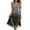 Black, variant on Gradient Flare Dress Women's Summer Fashion V-Neck Short Sleeve Flowy Swing Midi Dresses Casual Party Sundress,Purple S