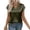 Army Green, variant on Satingcolo Womens Shirts Silk Satin Blouses V Neck Summer Shirts Cap Sleeve Business Casual Dressy Spring Summer Clothing Dark Green XL