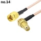thumbnail image 3 of Cable adaptador con conector SMA macho a hembra, cable de extensión de antena, cable RF 0-6G, cable RG316, 3 of 5