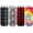 Combination B, variant on 4 Pack Leopard 12oz Slim  Can Cooler Sleeves, Neoprene  Can Cooler Bulk, Collapsible Insulators Cooler Cover Fits for White Claw/Spiked Seltzer and