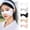Black, variant on Ice Silk Sun Protection Half Face Mask for Women - Breathable, Lightweight, Adjustable Ear Straps for Outdoor Sports & Golf