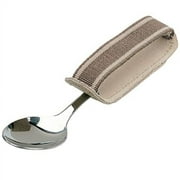 Sammons Preston Universal Cuff, Leather ADL Cuff with Elastic Strap, Holds Utensils or Writing Aids, Makes Mealtime or Other Activities Easier, for Elderly or Individuals with Weak Grip, Medium, 3"