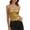 Gold, variant on Women's Metallic Shiny Camisole Disco Party Sleeveless Slim Fit Tanks Tops Rave Fashion Tunic Undershirts Gold XL