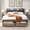 Full with Drawers, variant on FFH Bed Frame Queen with Upholstered Storage Headboard and USB Ports, Footboard with Drawers, No Box Spring Needed