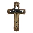 thumbnail image 3 of Rustic Western Black Bears Momma And Cubs On Bear Trail Wall Cross Decor Plaque, 3 of 5