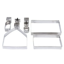 BERTDOMD 1 Set/10pcs Christmas Cookie Cutter Biscuit Mold Gingerbread House Baking Tools