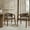 Brown + Walnut, variant on Christopher Knight Home U-Shaped Upholstered Dining Chairs, Solid Wood Frame, Khaki+Walnut, Set of 2