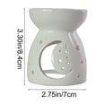 thumbnail image 3 of Rirozkan Ceramic Essential Oil Warmer, Tea Light Candle Holder And Wax Melt Burner, Aromatherapy Diffuser, For Home, Bedroom, And Relaxation Decor, 3 of 6