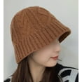 thumbnail image 4 of CoCopeaunt Women Knit Bucket Hat Slouchy Cable Warm Soft Cap Cute Thick Fisherman Hat, 4 of 7