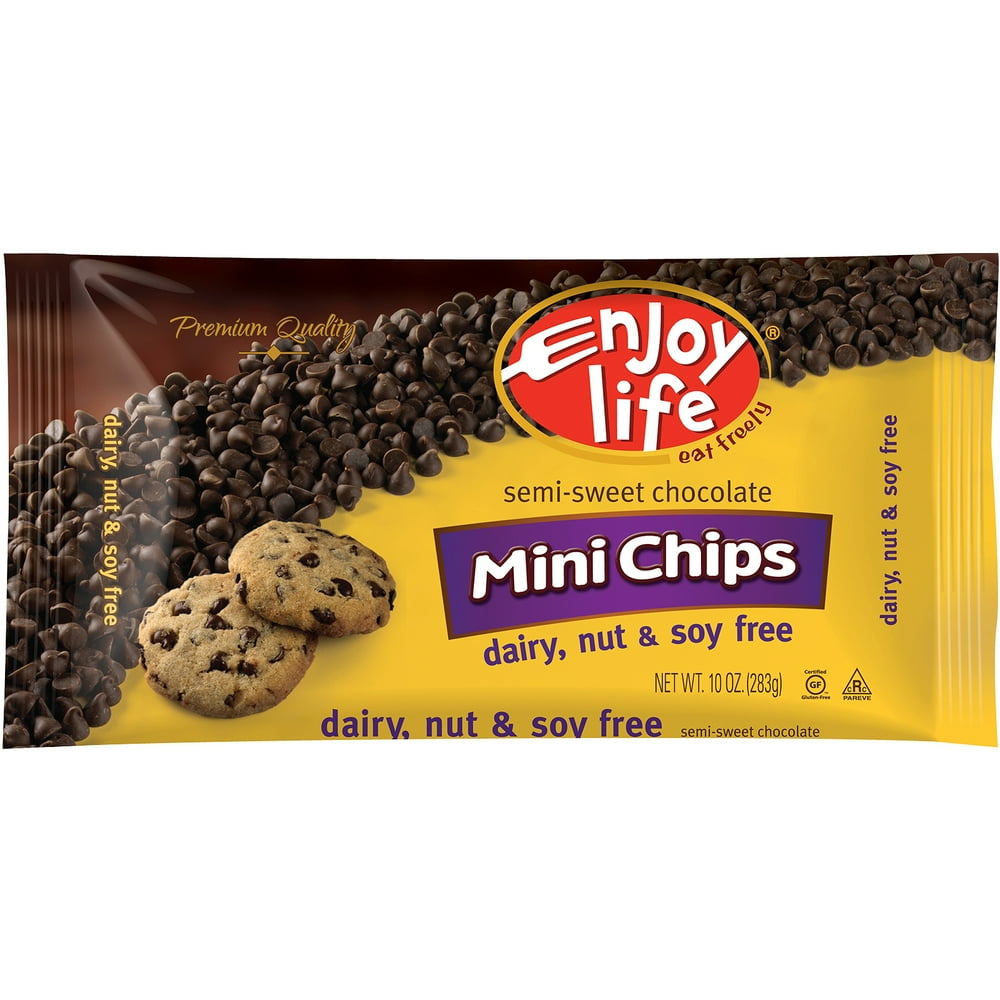 Enjoy Life SemiSweet Mini Chocolate Chips, 10 oz (Pack of 12