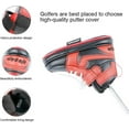 thumbnail image 2 of B Baosity Golf Blade Putter Cover Embroidered Pu Leather Headcovers Funny Shoe Shaped Fit All Brands, Black Red, 2 of 7