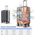 thumbnail image 6 of Washable Luggage Cover - Stamp Travel Suitcase Protective Cover Trunk Case Fits 25-28 Inch Luggage For Women Girls Men, 6 of 6