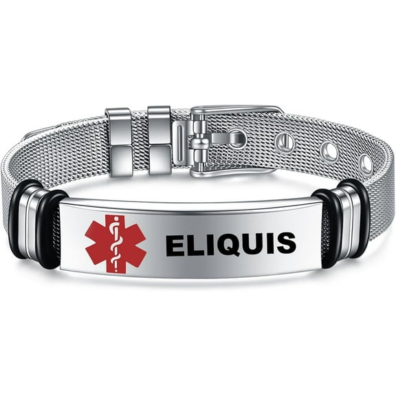 Magnetia Medical Alert Bracelets for Men, Strong Durable Stainless Bracelet Medical Id Bracelets