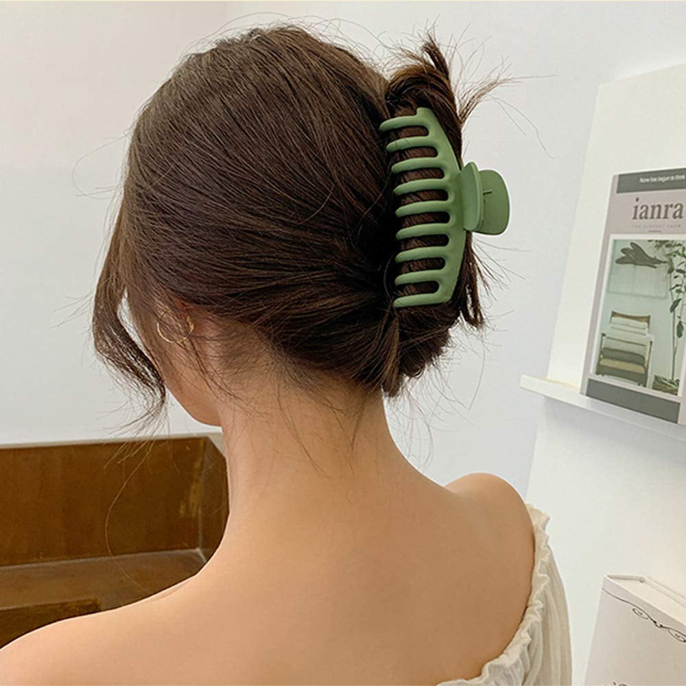 4 Pcs Extra Large Elegant Hair Claw Clip Amazon.com: LSLCQW  main image 4