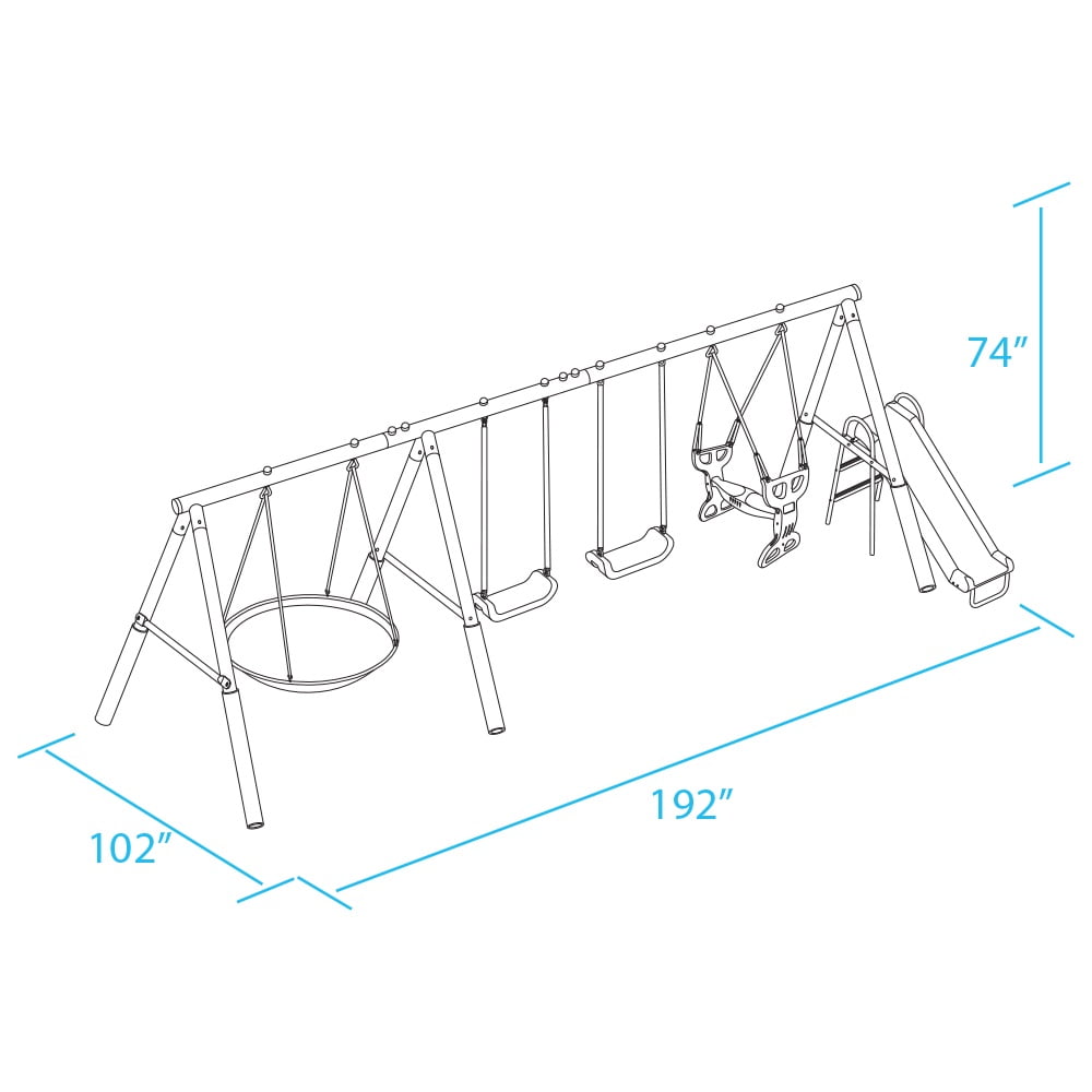 All star playground swing set clearance