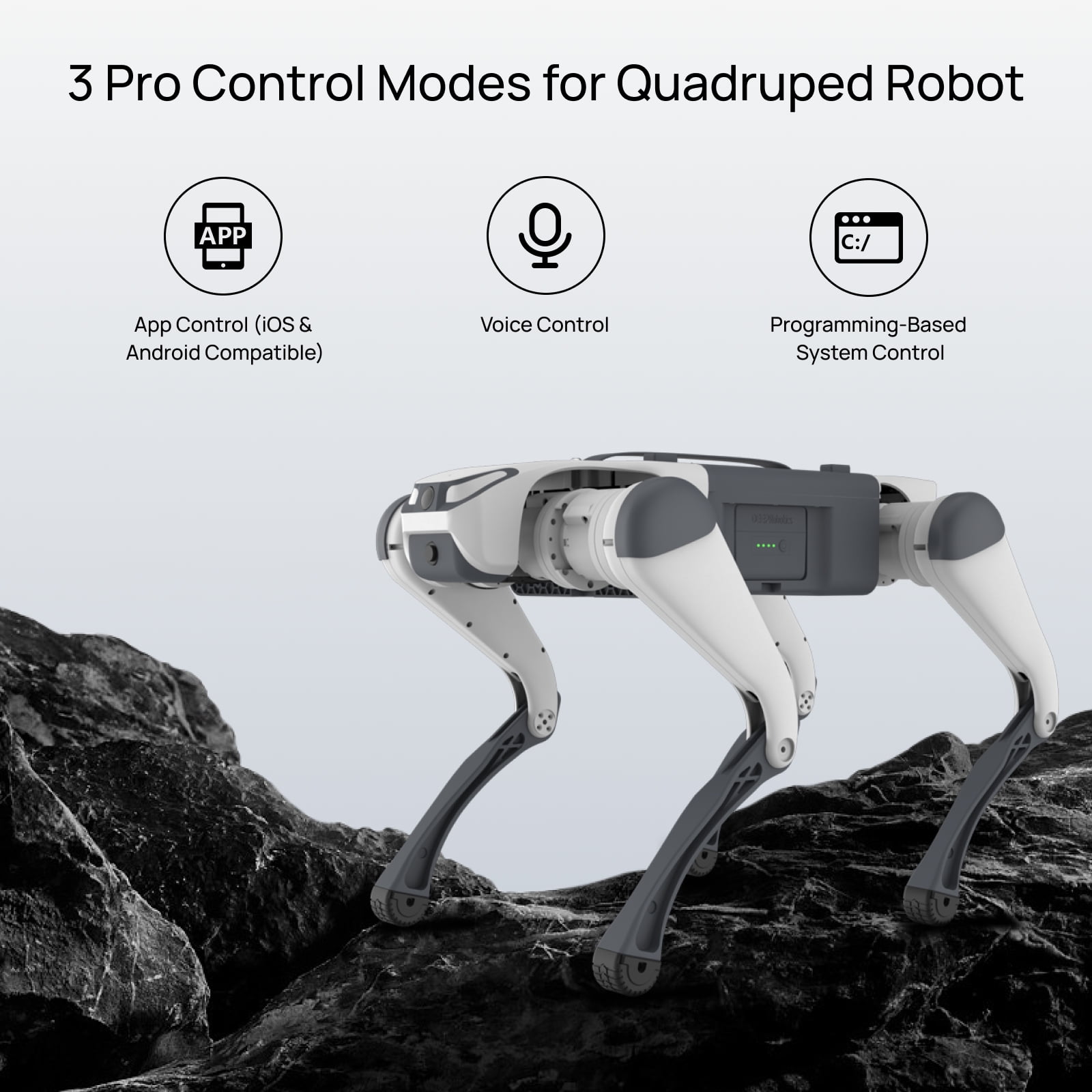 DEEP Robotics Lite 3 Quadruped Robot Dog – Autonomous Smart Bionic, Supports Secondary Development, STEM Education Kit for Research Platform, Patrol & Entertainment (Basic)