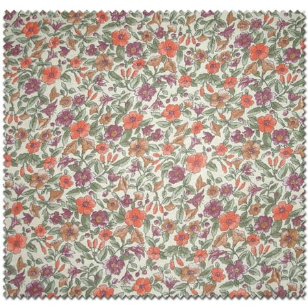Floral Lily Print Fabric by the Yard