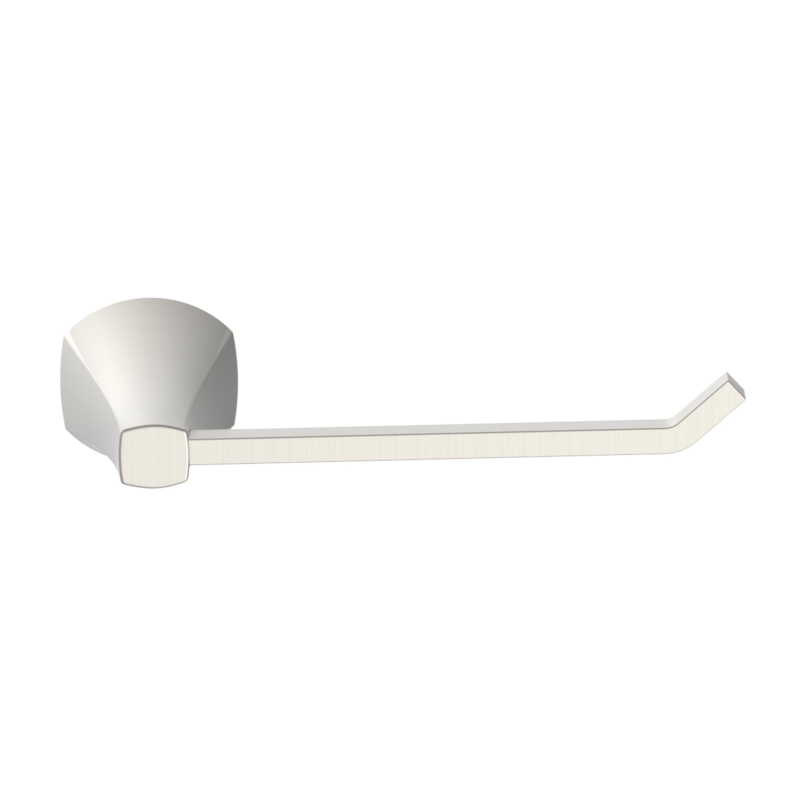 (3 pack) Better Homes & Gardens Simple Flare Style Wall Mount Toilet Paper Holder Satin Nickel Finish