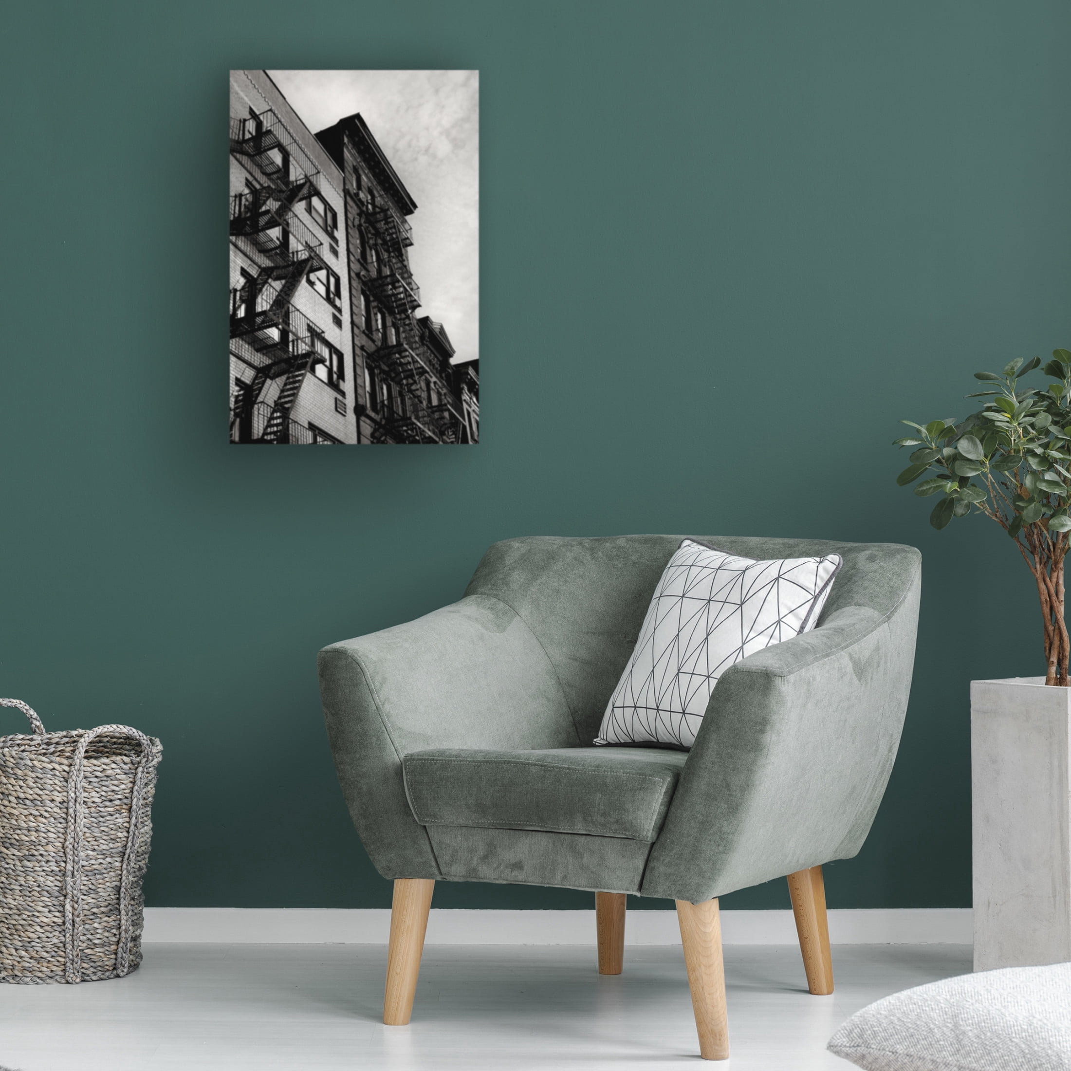 Trademark Fine Art Rikard Martin  New York City Fire Escapes 05 Canvas Wall Art