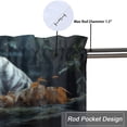 thumbnail image 5 of Tiger Valance Curtain for Kitchen Forest Nature Landscape Jungle Plants Wild Animal Safari Privacy Decorative Rod Pocket Short Window Valance Curtains 54 by 18 in, 1 Panel, 5 of 6