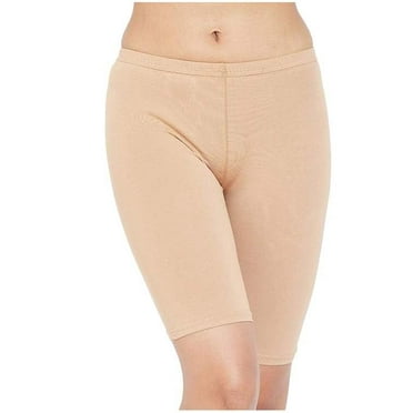 Stylesindia Womens Cotton Cycling Shorts Underwear Anti Chafing Bike Shorts (US, Alpha, X-Large, Regular, Regular, Beige)