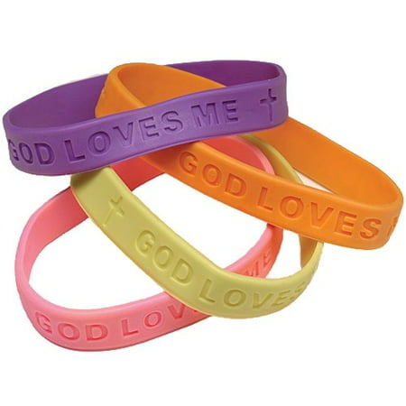 INSPIRATIONAL RUBBER BAND BRACELETS, SOLD BY 35 DOZENS