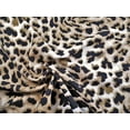 thumbnail image 2 of 10 Yard Lot Bullet Printed Liverpool Textured Fabric 4 Way Stretch Cheetah Taupe Black W35, 2 of 2