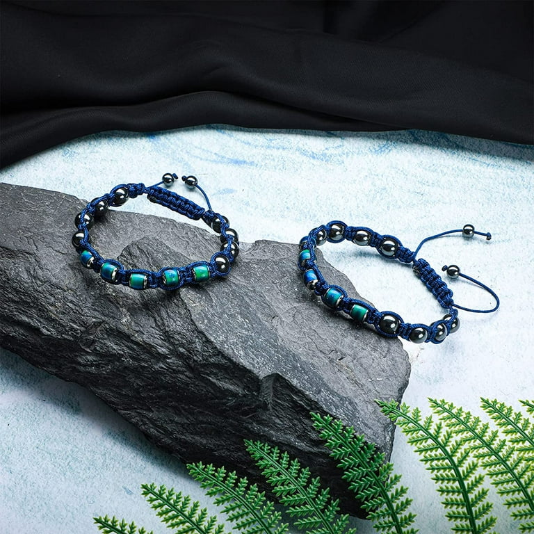 Adjustable Mood Bracelet for Women 2 Pieces Dazzling Shimmer Color
