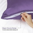 thumbnail image 2 of Unique Bargains Satin Pillowcase Zippered Silky Sateen, 2 of 9