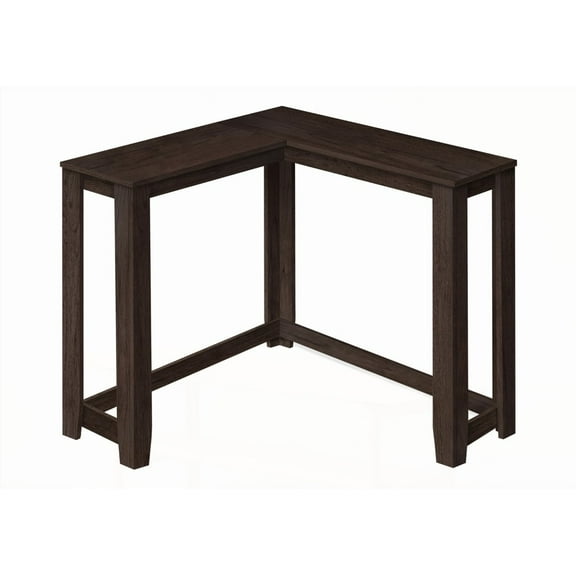 Brown Laminate Narrow Corner Accent Table for Living & Bedroom
