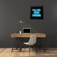 thumbnail image 4 of Carr, Hailey 20x20 Black Modern Framed Museum Art Print Titled - Neon Follow Your Dreams AB, 4 of 5