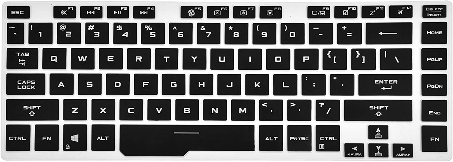 Keyboard Cover Compatible for ASUS ROG Zephyrus M GU502 Zephyrus G GA502 Zephyrus S GX502 15.6 Inch Silicone Laptop Keyboard Cover,Clear