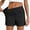 Black, variant on Women's High Waist Tailored Shorts with Contrast Stitching - Side Pockets, Clean Fit - Lightweight Woven Fabric Summer Office Bottoms