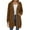 Brown, variant on lmcalzta Zip up Hoodies for Women Oversized Fleece Sweatshirts Fall Winter Athletic Jacket Coat