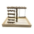 thumbnail image 1 of Soporte de juego para pájaros, parque infantil para pájaros, perchas para pájaros, soporte de madera para loros pequeños, medianos, cacatúas, pinzones, 1 of 9