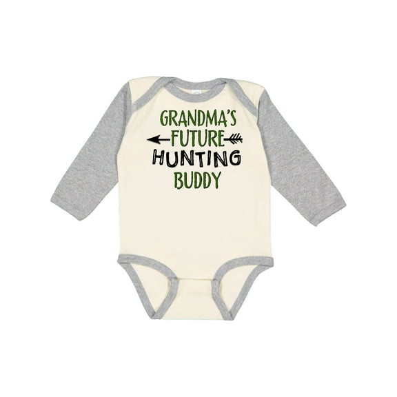 Inktastic Grandmas Future Hunting Buddy Boys or Girls Long Sleeve Baby Bodysuit